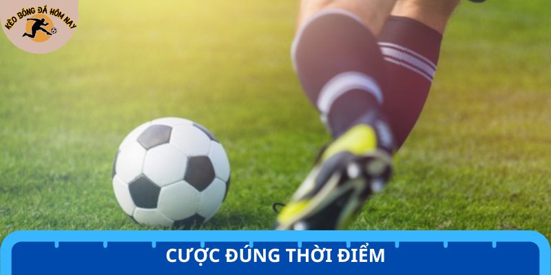 Bí quyết đặt cược bóng đá thông minh - Chọn đúng thời điểm xuống tiền