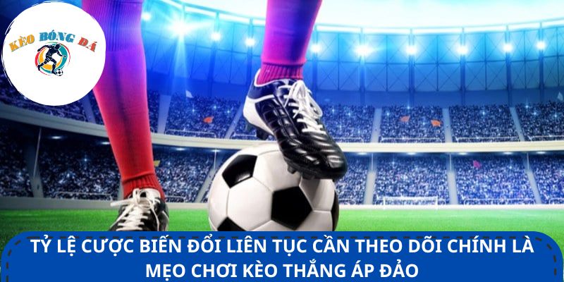 Tỷ lệ cược biến đổi liên tục cần theo dõi chính là mẹo chơi kèo thắng áp đảo